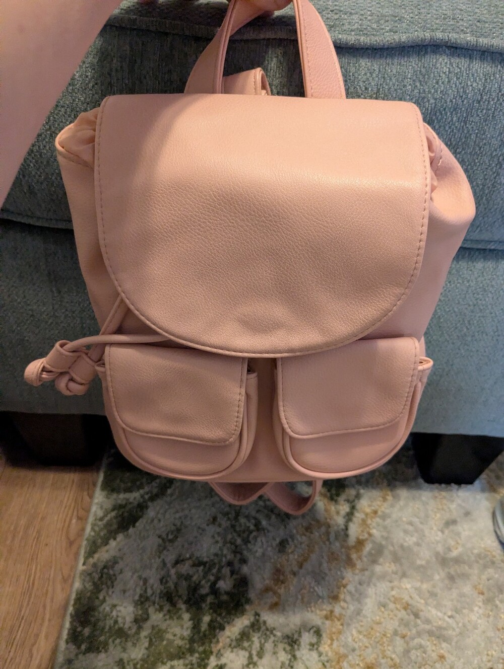 Wild Fable Compact Women's Pink Backpack Tote - Soft Vegan Leather
